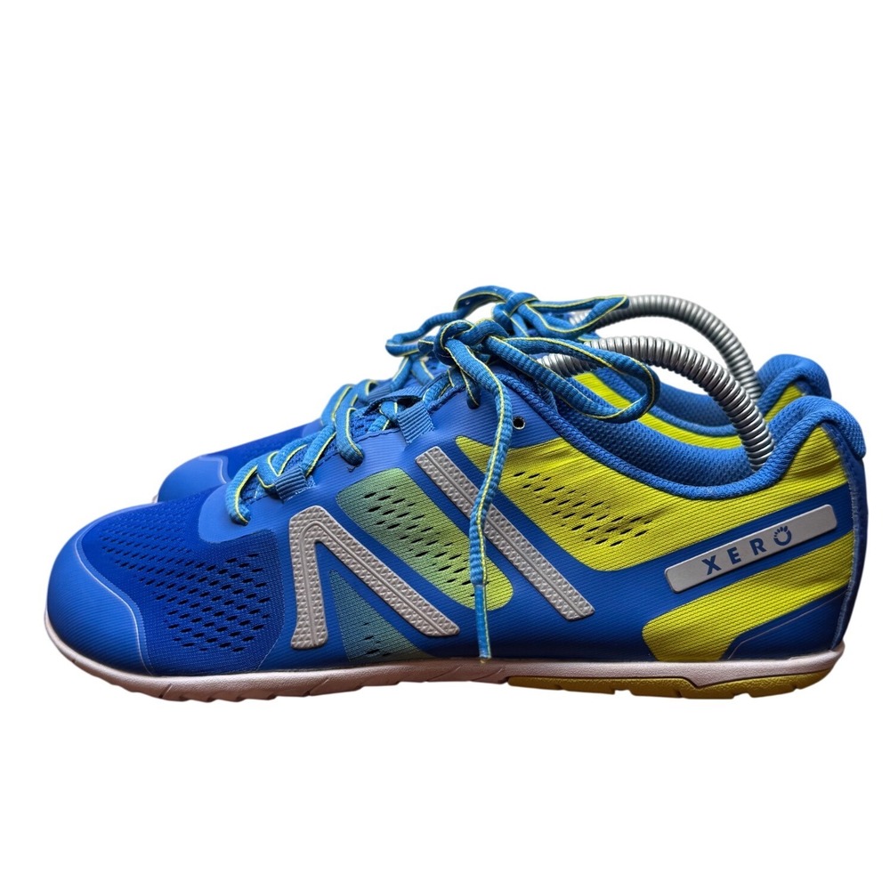 Xero Shoes HFS Mens Road Running Shoes Blue Yellow Minimalist Barefoot Size 8 - Picture 4 of 11